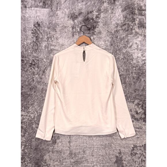 New MM LaFleur Top XS Womens Antoinette Blouse Soft Weave Cross Front - Picture 3 of 8